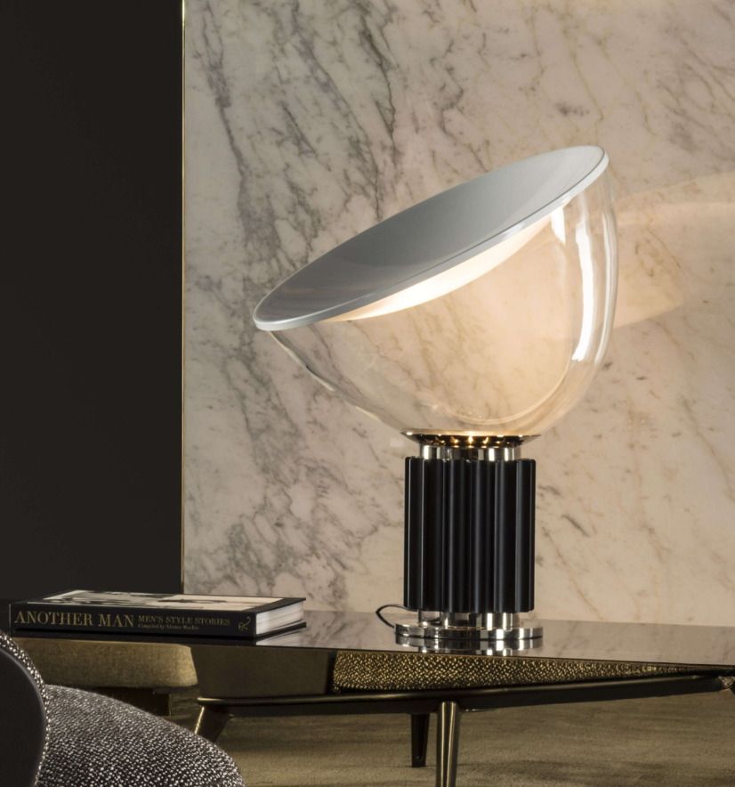 Lampada Taccia dei fratelli Castiglioni per Flos