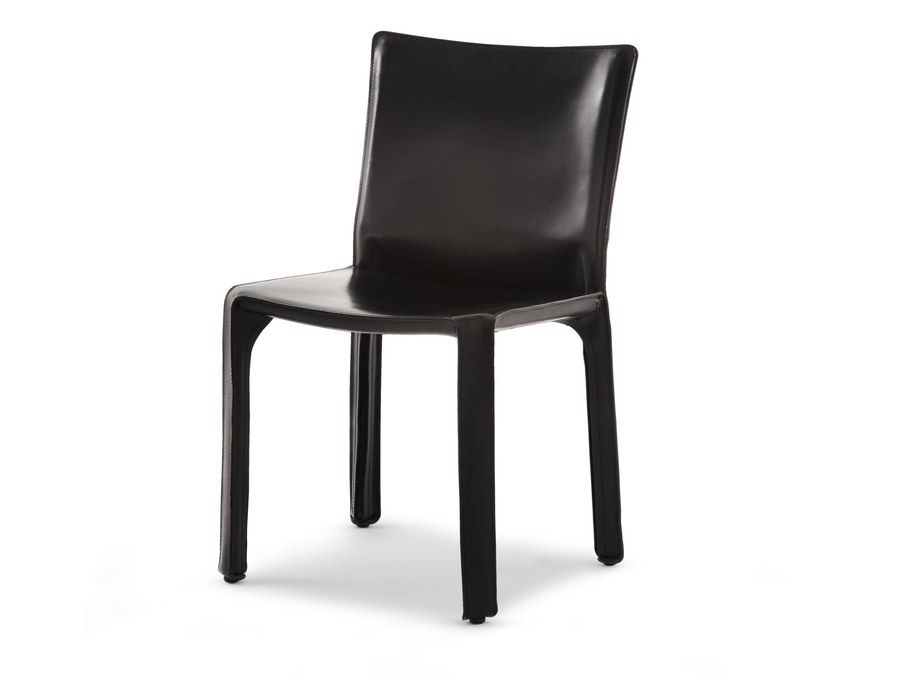 Sedia Cab 412 di Cassina, cuoio nero